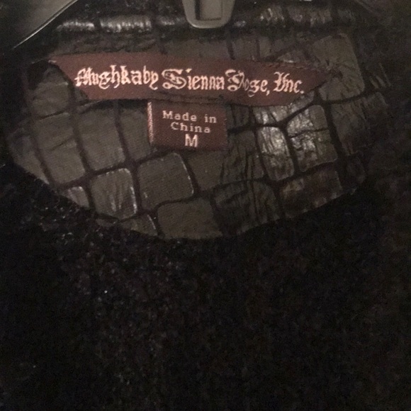 Black aviator in faux leather - Picture 6 of 6